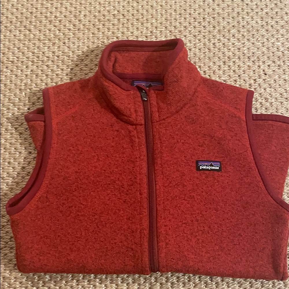 Patagonia Kids Brick Red Fleece Vest